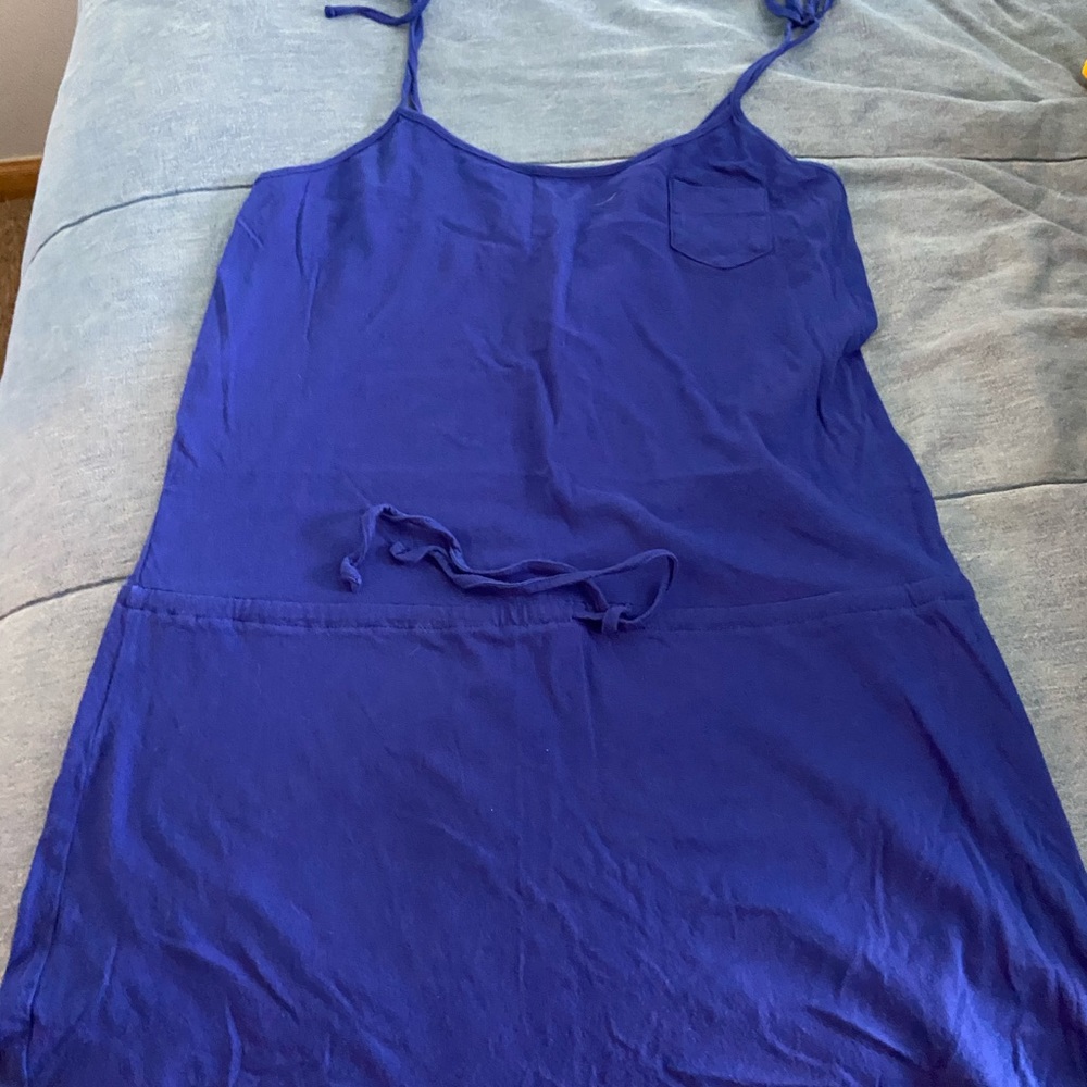 Blue swim cover up